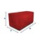 Eevelle Meridian Modular Sectional Club Chair Cover, Red, 38 in L x 84 in W x 35 in H MDSSL-RED - alternate 1